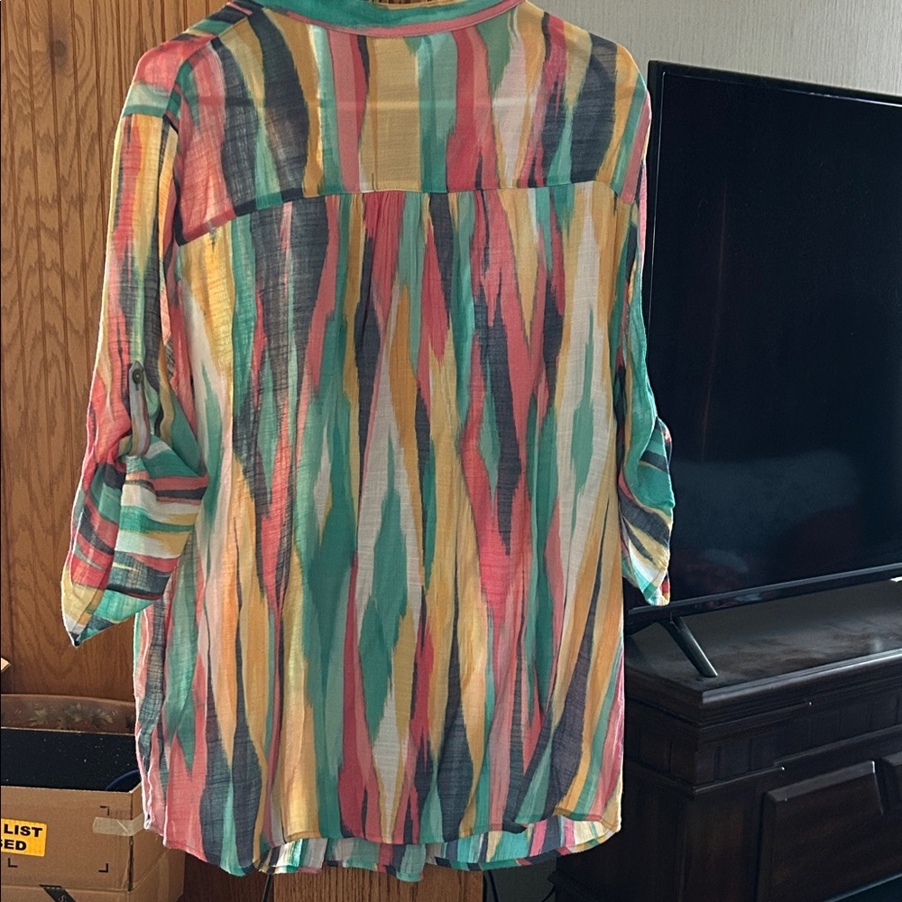 Ruby Rd. Colorful Button-Down Tunic - image 3